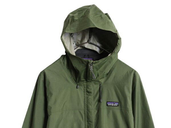 パタゴニア トレントシェル ナイロン パーカー ジャケット レディース L / 17年製 Patagonia ジャンパー マウンテンパーカー パッカブル 緑