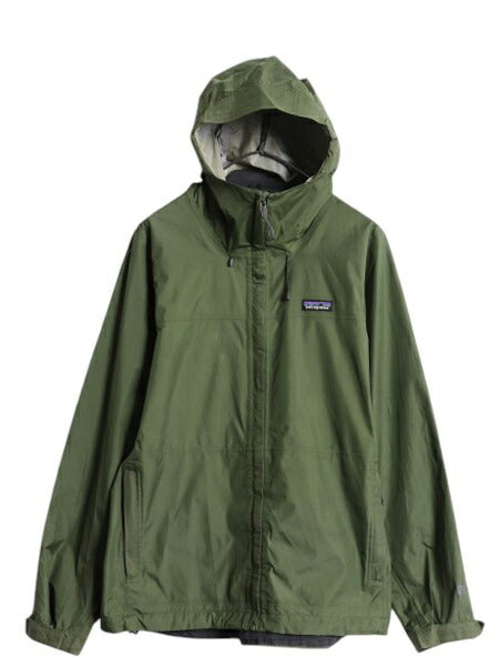 パタゴニア トレントシェル ナイロン パーカー ジャケット レディース L / 17年製 Patagonia ジャンパー マウンテンパーカー パッカブル 緑