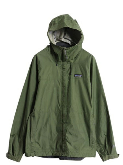 パタゴニア トレントシェル ナイロン パーカー ジャケット レディース L / 17年製 Patagonia ジャンパー マウンテンパーカー パッカブル 緑