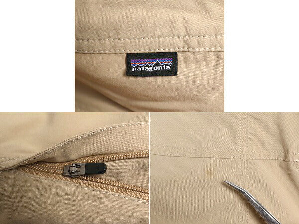 10年製 パタゴニア インターコンチネンタル ナイロン パンツ 14 レディース L 程/ 古着 Patagonia アウトドア ポケット付き ベージュ 薄手