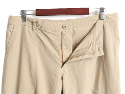 10年製 パタゴニア インターコンチネンタル ナイロン パンツ 14 レディース L 程/ 古着 Patagonia アウトドア ポケット付き ベージュ 薄手