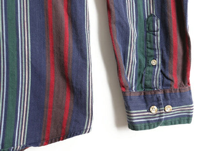 90s 大きいサイズ XL ■ DOCKERS リーバイス ストライプ 長袖 ボタンダウン シャツ メンズ / 90年代 ドッカーズ LEVIS 長袖シャツ コットン