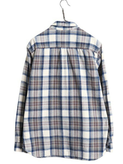 エルエルビーン チェック ボタンダウン フランネル シャツ メンズ M 古着 LLBEAN アウトドア 長袖シャツ ネルシャツ コットン マルチカラー
