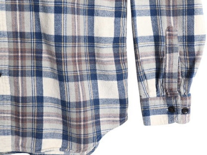 エルエルビーン チェック ボタンダウン フランネル シャツ メンズ M 古着 LLBEAN アウトドア 長袖シャツ ネルシャツ コットン マルチカラー