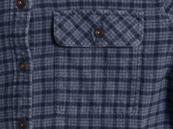パタゴニア ロングスリーブ フィヨルド フランネル 長袖 シャツ レディース M / 古着 21年製 Patagonia アウトドア ネルシャツ チェック 青