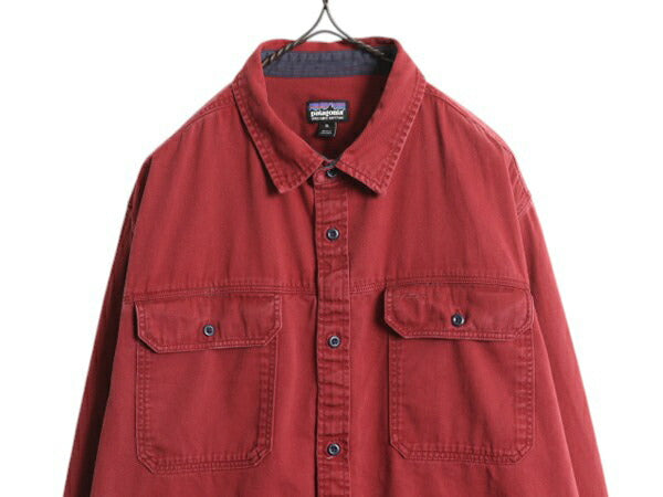パタゴニア フォー キャニオン ツイル シャツ メンズ XL 18年製 Patagonia 長袖シャツ ワーク ヘビーウェイト オーガニック コットン 厚手