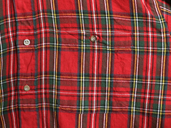 90s ウールリッチ チェック ボタンダウン フランネル シャツ メンズ L 古着 90年代 オールド Woolrich ネルシャツ 長袖シャツ マルチカラー
