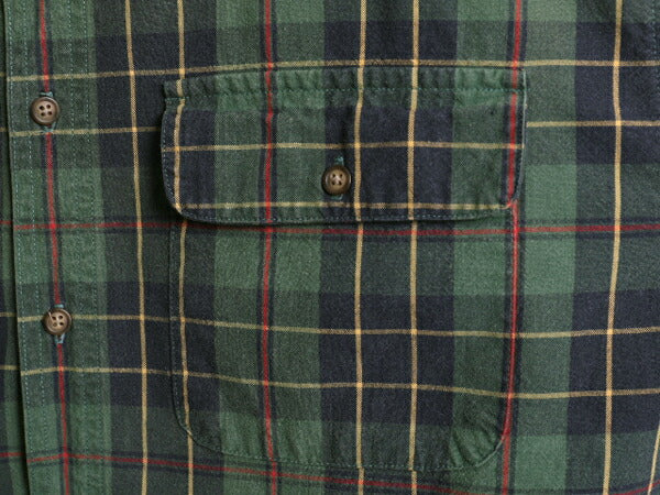 00s OLD GAP チェック 長袖 シャツ メンズ M / 古着 00年代 オールド ギャップ コットン 長袖シャツ ポケット付き マルチカラー カジュアル