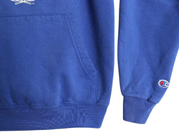 チャンピオン 2段 カレッジ プリント スウェット フード パーカー メンズ レディース XS / Champion ワンポイント プルオーバー トレーナー