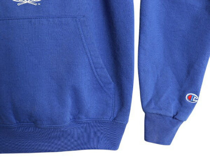 チャンピオン 2段 カレッジ プリント スウェット フード パーカー メンズ レディース XS / Champion ワンポイント プルオーバー トレーナー