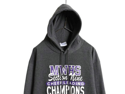 チャンピオン 4段 カレッジ プリント スウェット パーカー メンズ レディース L / Champion ワンポイント プルオーバー トレーナー 裏起毛