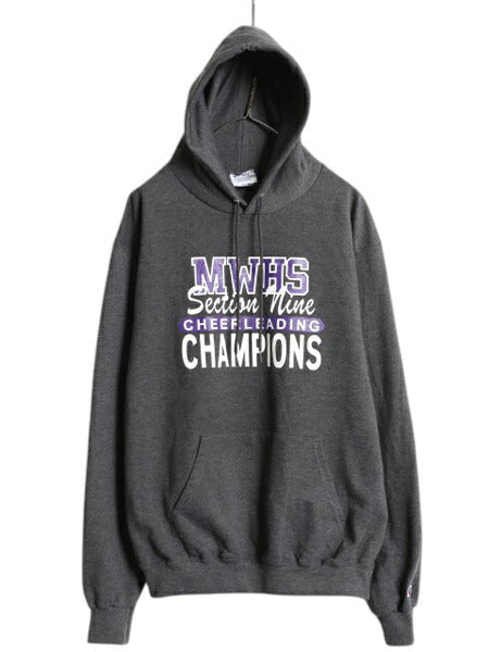 チャンピオン 4段 カレッジ プリント スウェット パーカー メンズ レディース L / Champion ワンポイント プルオーバー トレーナー 裏起毛