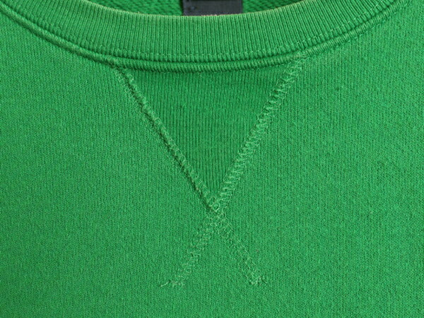 90s ポロ ラルフローレン 無地 スウェット キッズ XL メンズ M 程 古着 90年代 オールド 前V トレーナー スエット クルーネック ポニー無し