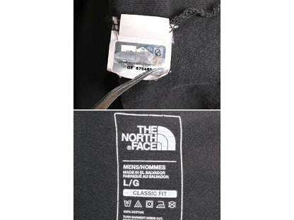 ノースフェイス プリント 長袖 Tシャツ メンズ L / 古着 The North Face アウトドア ロンT プリントT ロゴT クルーネック カットソー 濃灰