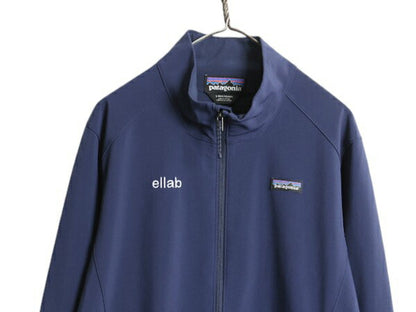 パタゴニア アズ ジャケット メンズ L / 20年製 Patagonia アウトドア ソフトシェル ストレッチ ブルゾン フルジップ ハイネック 防風 紺