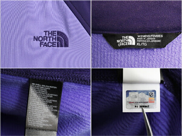 US企画 ノースフェイス ソフトシェル ジャケット レディース XL / The North face アウトドア 裏 フリース ストレッチ フルジップ ツートン