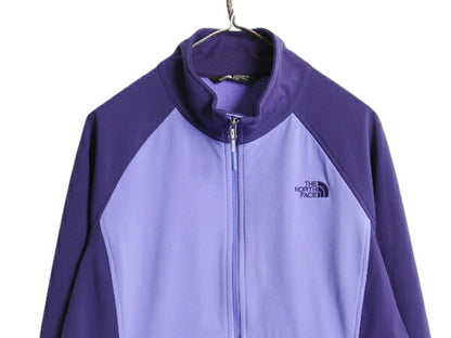US企画 ノースフェイス ソフトシェル ジャケット レディース XL / The North face アウトドア 裏 フリース ストレッチ フルジップ ツートン