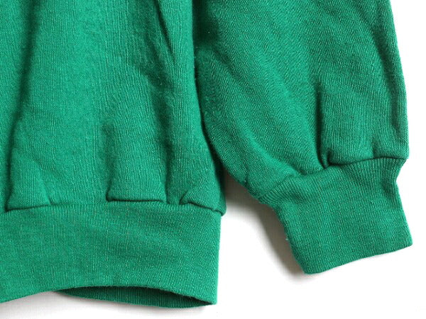 80s USA製 ビンテージ ■ Champion 2トーン 切替 スウェット トレーナー ( XL 小さめ メンズ M 程) 古着 80年代 チャンピオン 裏起毛 緑 白