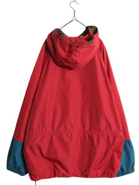 90s エルエルビーン ナイロン アノラック パーカー ジャケット メンズ L / オールド LLBEAN ジャンパー ハーフジップ プルオーバー マンパ