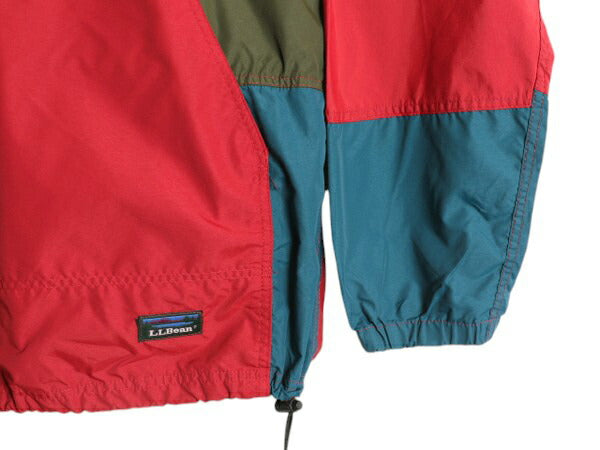 90s エルエルビーン ナイロン アノラック パーカー ジャケット メンズ L / オールド LLBEAN ジャンパー ハーフジップ プルオーバー マンパ