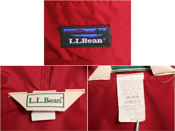 90s エルエルビーン ナイロン アノラック パーカー ジャケット メンズ L / オールド LLBEAN ジャンパー ハーフジップ プルオーバー マンパ