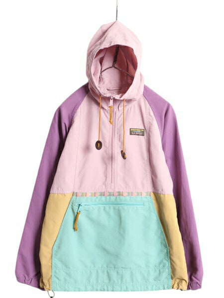 エルエルビーン ナイロン アノラック パーカー ジャケット レディース XS / LLBEAN プルオーバー ハーフジップ マンパ パッカブル ブルゾン