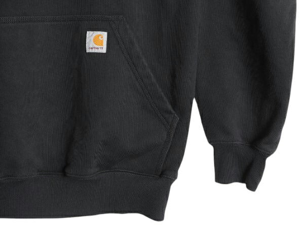 US企画 カーハート スウェット フード パーカー メンズ M / CARHARTT Rain Defender ヘビーウェイト トレーナー プルオーバー 撥水加工 黒