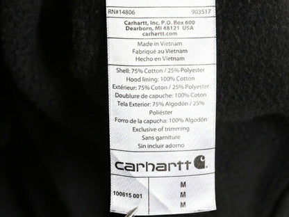 US企画 カーハート スウェット フード パーカー メンズ M / CARHARTT Rain Defender ヘビーウェイト トレーナー プルオーバー 撥水加工 黒