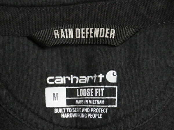 US企画 カーハート スウェット フード パーカー メンズ M / CARHARTT Rain Defender ヘビーウェイト トレーナー プルオーバー 撥水加工 黒