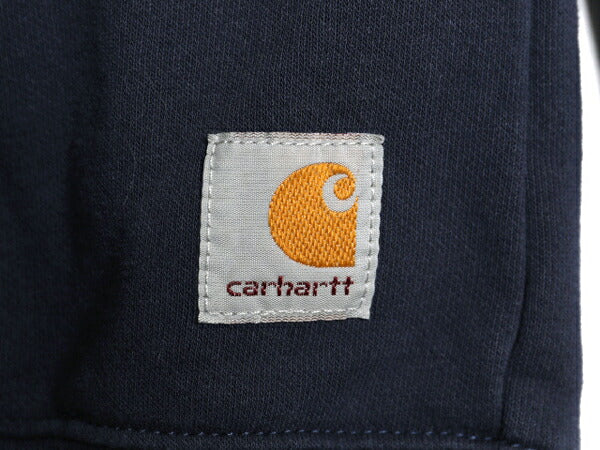 US企画 カーハート 前V ワンポイント スウェット メンズ L 古着 CARHARTT スエット ミッドウェイト 裏起毛 無地 クルーネック トレーナー