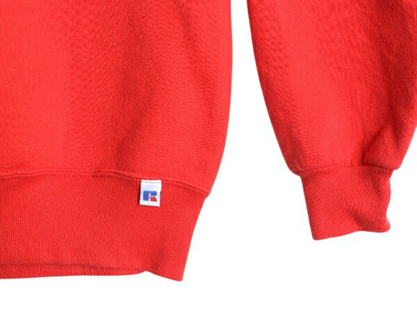 90s USA製 ラッセル 無地 スウェット メンズ レディース XL / 古着 90年代 オールド RUSSELL トレーナー 前V 裏起毛 スエット 大きいサイズ