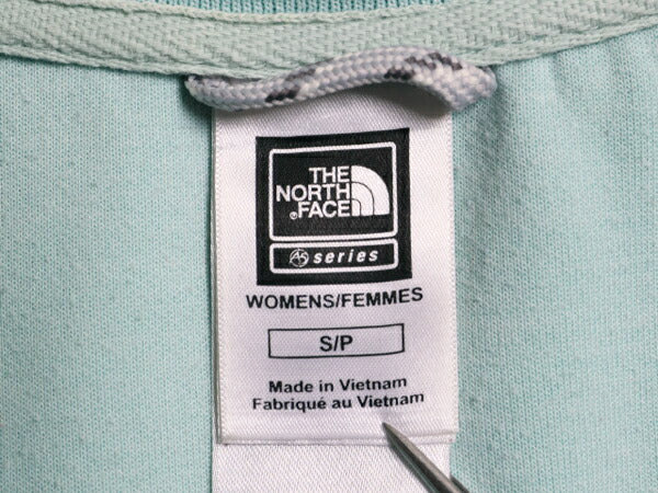 ノースフェイス トラック ジャケット レディース S / The North Face フルジップ ジャージ ジャンパー ボーダー ハイネック A5 シリーズ 緑
