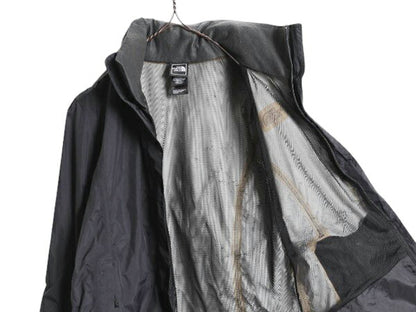 ノースフェイス HYVENT ナイロン ジャケット レディース M The North Face アウトドア マウンテンパーカー ブルゾン マンパ 収納 フード 黒