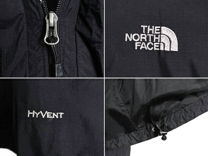ノースフェイス HYVENT ナイロン ジャケット レディース M The North Face アウトドア マウンテンパーカー ブルゾン マンパ 収納 フード 黒