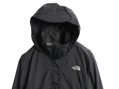 ノースフェイス HYVENT ナイロン ジャケット レディース M The North Face アウトドア マウンテンパーカー ブルゾン マンパ 収納 フード 黒