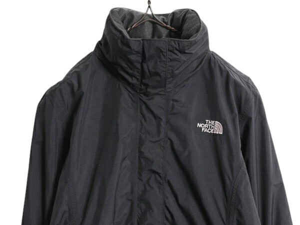 ノースフェイス HYVENT ナイロン ジャケット レディース M The North Face アウトドア マウンテンパーカー ブルゾン マンパ 収納 フード 黒