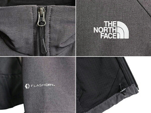 US企画 ノースフェイス FLASHDRY ソフトシェル ジャケット レディース XS 古着 The North Face フルジップ ブルゾン アウトドア ハイネック