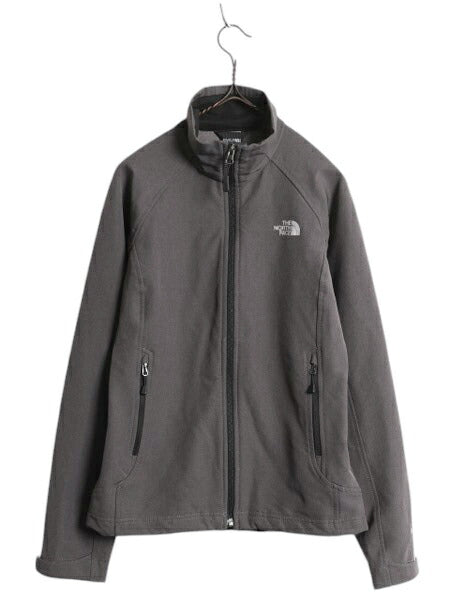 US企画 ノースフェイス FLASHDRY ソフトシェル ジャケット レディース XS 古着 The North Face フルジップ ブルゾン アウトドア ハイネック