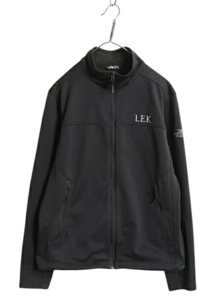 US企画 ノースフェイス WIND WALL ソフトシェル ジャケット メンズ M / The North face 裏 フリース フルジップ ブラック アウトドア 企業