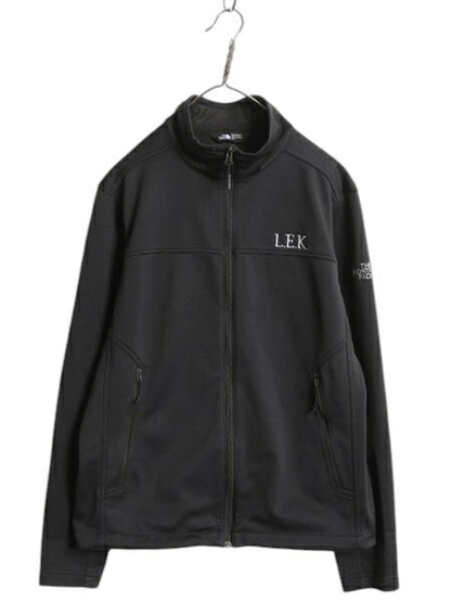US企画 ノースフェイス WIND WALL ソフトシェル ジャケット メンズ M / The North face 裏 フリース フルジップ ブラック アウトドア 企業