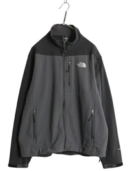 US企画 ノースフェイス APEX ソフトシェル ジャケット メンズ L / The North Face アウトドア ストレッチ 裏 フリース ブルゾン ツートン