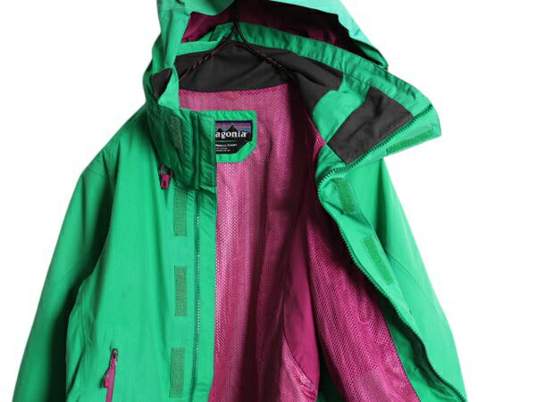 パタゴニア ピオレット ジャケット レディース XS 12年製 Patagonia マウンテン パーカー ナイロン ジャンパー ゴアテックス 撥水 防水 緑