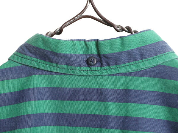 90s OLD GAP ストライプ 3点留め ボタンダウン 半袖 シャツ メンズ L 90年代 オールド ギャップ 旧タグ コットン ポケット付き 2トーン BD