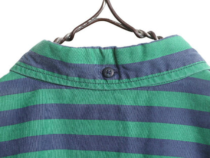90s OLD GAP ストライプ 3点留め ボタンダウン 半袖 シャツ メンズ L 90年代 オールド ギャップ 旧タグ コットン ポケット付き 2トーン BD