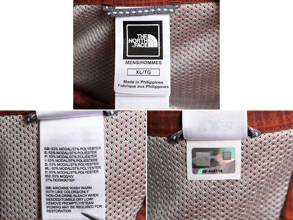 ノースフェイス チェック 長袖 シャツ メンズ XL / The North Face アウトドア ポケット付き 長袖シャツ ワンポイント マルチカラー MODAL