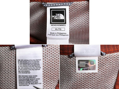 ノースフェイス チェック 長袖 シャツ メンズ XL / The North Face アウトドア ポケット付き 長袖シャツ ワンポイント マルチカラー MODAL
