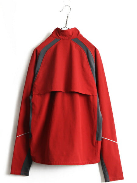 ノースフェイス FLIGHT SERIES ソフトシェル ジャケット ( メンズ M ) The North face ストレッチ 切替 ブルゾン ジャンパー 2トーン 赤 灰