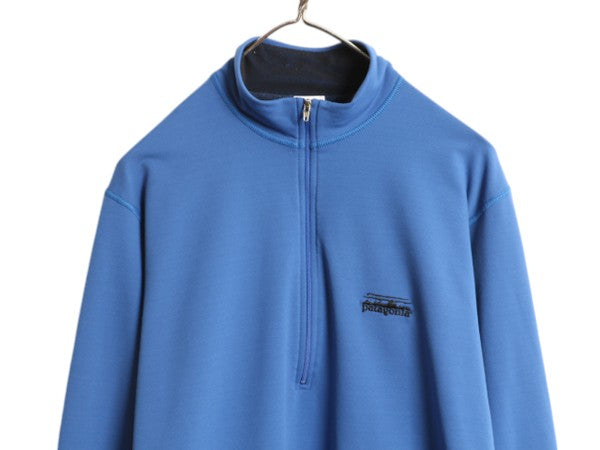 00s USA製 パタゴニア クール ウェザー トップ メンズ M / 00年製 オールド Patagonia ハーフジップ ストレッチ ソフトシェル 長袖 Tシャツ
