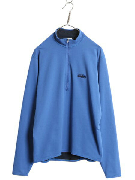 00s USA製 パタゴニア クール ウェザー トップ メンズ M / 00年製 オールド Patagonia ハーフジップ ストレッチ ソフトシェル 長袖 Tシャツ