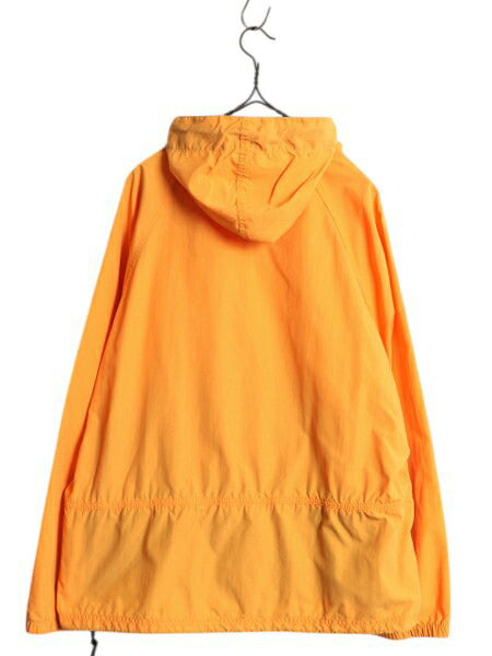 90s エルエルビーン ナイロン アノラック パーカー ジャケット レディース M 古着 オールド LLBEAN ハーフジップ プルオーバー パッカブル